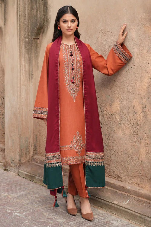 Nose Pill – Luxury Embroidered 3-Piece in Lawn UNSTICED AS-30