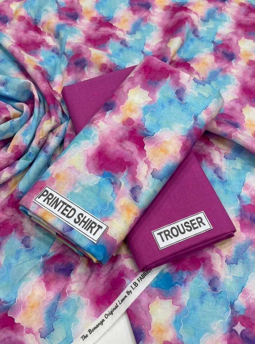 Bonanza Satrangi Lawn 2PC