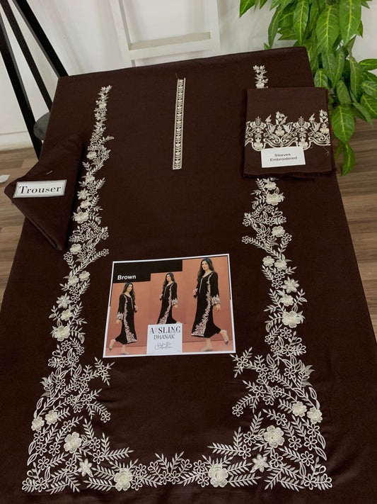 UNSTITCHED 2PC LAWN EMBROIDERED SUIT