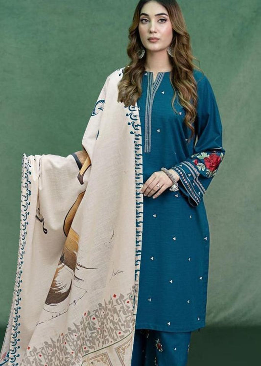 Embroidered 3-Piece in Lawn UNSTICED