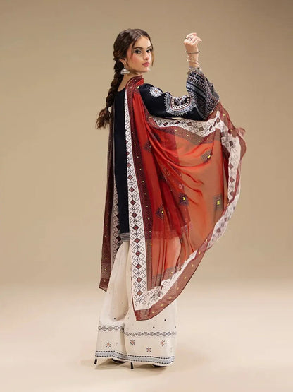 Rangrez – Heavy Embroidered Lawn 3-Piece Suit (UNStitched) AS-04