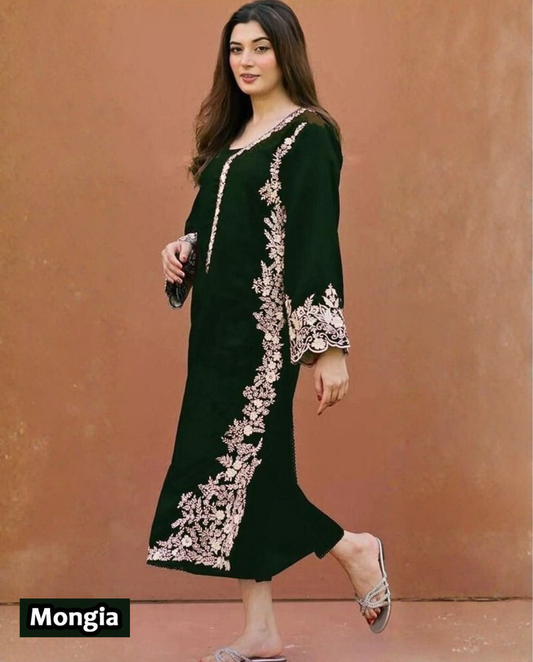 UNSTITCHED 2PC LAWN EMBROIDERED SUIT