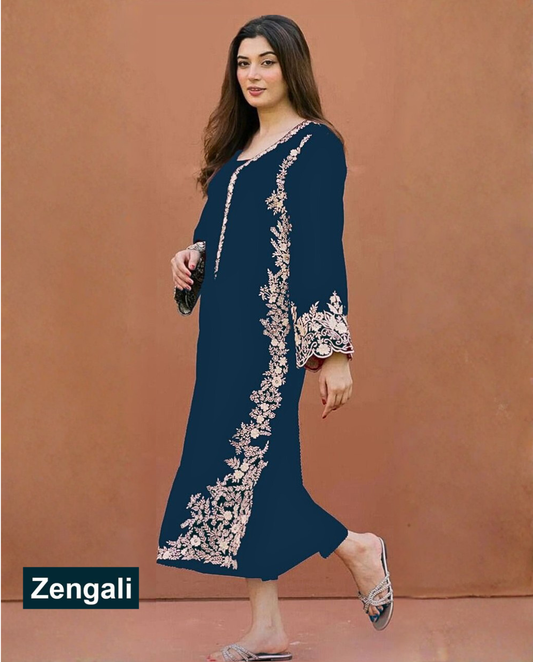 UNSTITCHED 2PC LAWN EMBROIDERED SUIT