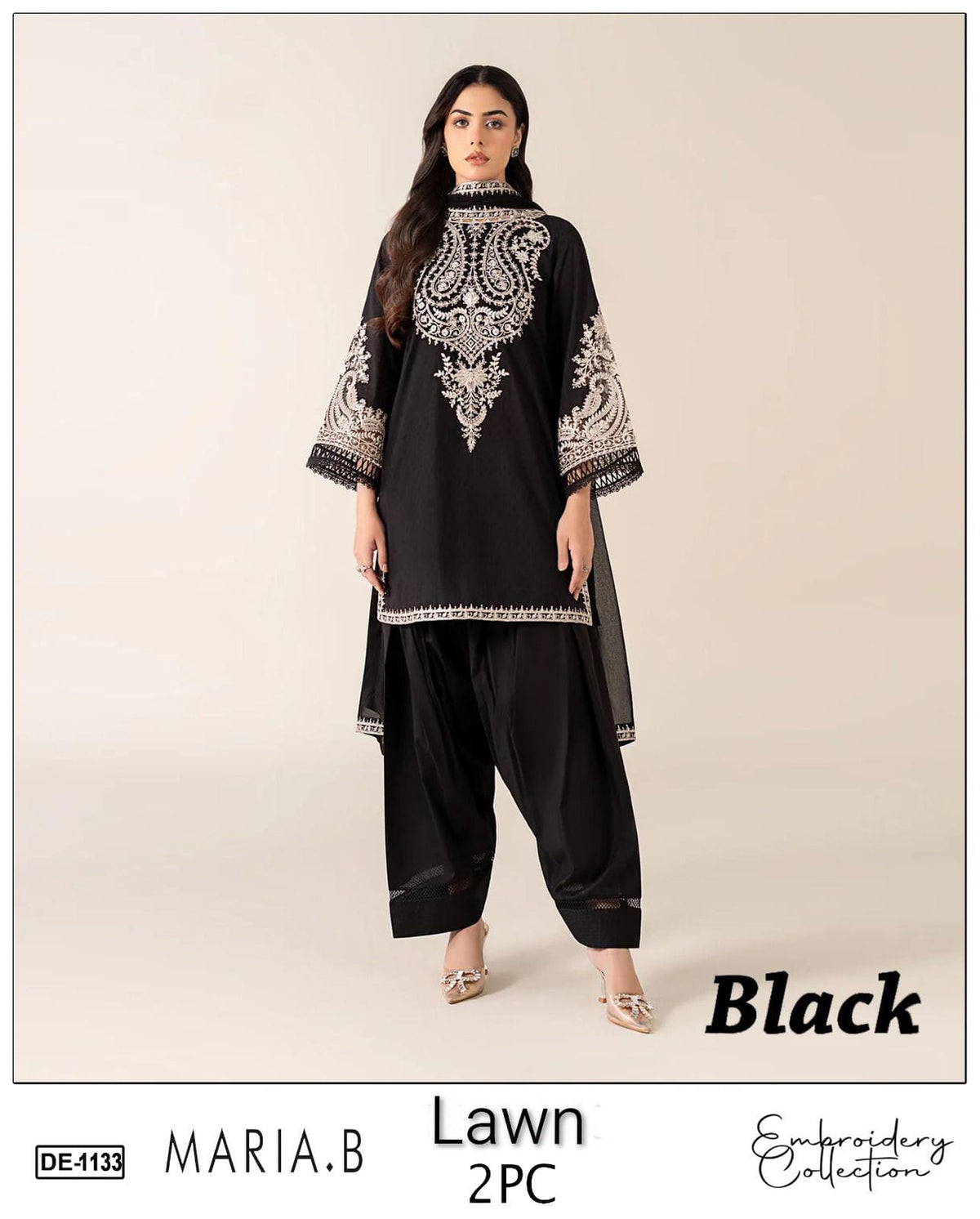 UNSTITCHED 2PC LAWN EMBROIDERED SUIT