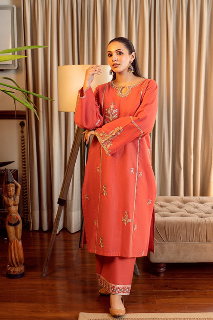 UNSTITCHED 2PC LAWN EMBROIDERED SUIT