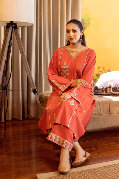 UNSTITCHED 2PC LAWN EMBROIDERED SUIT