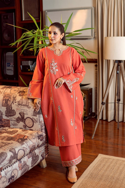 UNSTITCHED 2PC LAWN EMBROIDERED SUIT