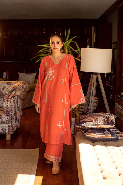 UNSTITCHED 2PC LAWN EMBROIDERED SUIT