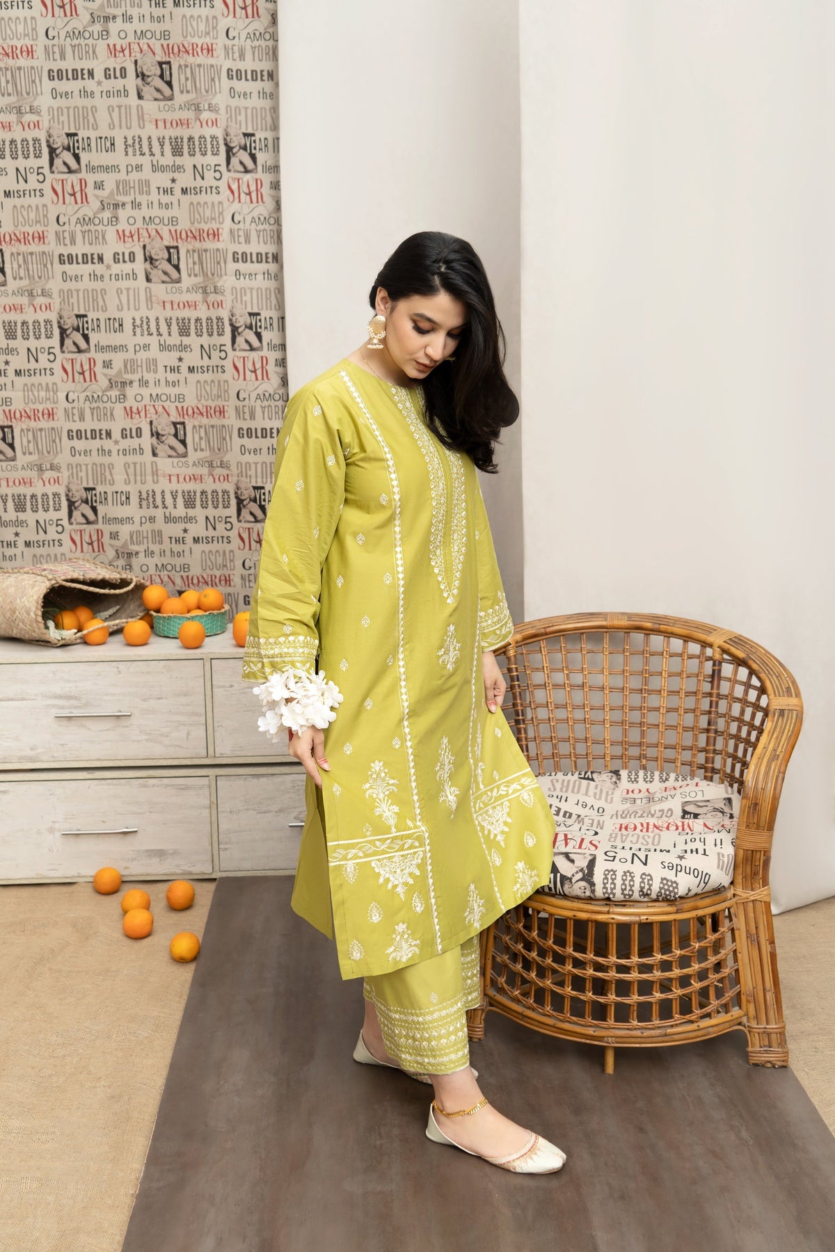 Embroidered 3-Piece in Lawn UNSTICED