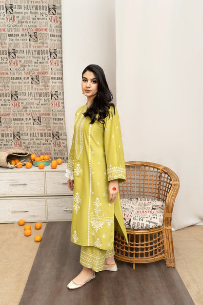 Embroidered 3-Piece in Lawn UNSTICED