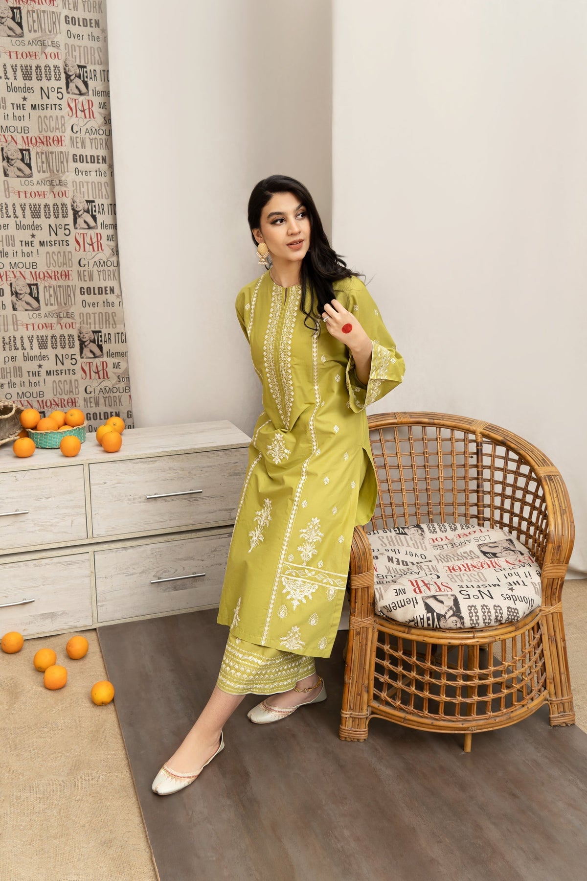 Embroidered 3-Piece in Lawn UNSTICED