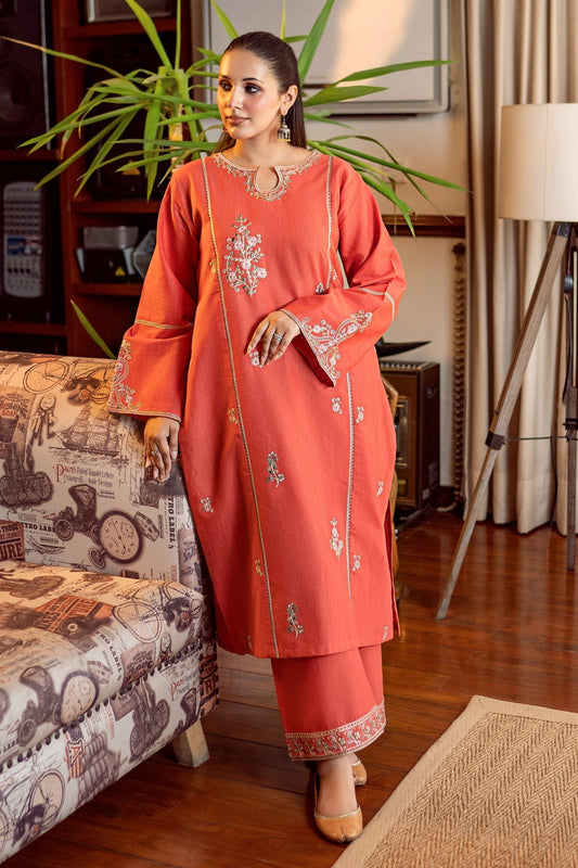 UNSTITCHED 2PC LAWN EMBROIDERED SUIT