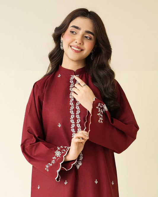 UNSTITCHED 2PC LAWN EMBROIDERED SUIT
