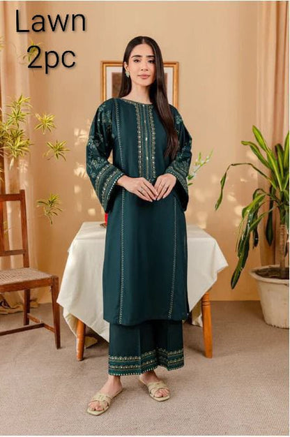 UNSTITCHED 2PC LAWN EMBROIDERED SUIT