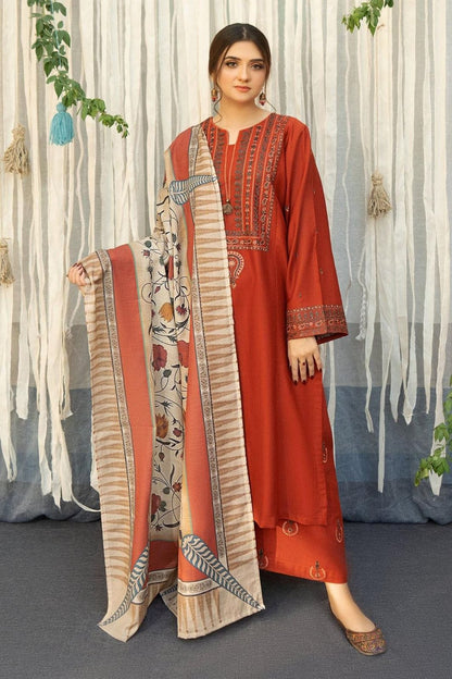 Embroidered 3-Piece in Lawn UNSTICED