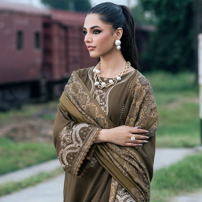 Embroidered 3-Piece in Lawn UNSTICED