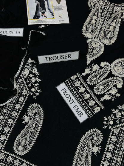 Embroidered 3-Piece in Lawn UNSTICED