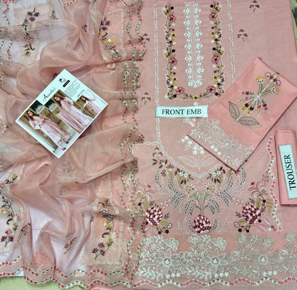 Embroidered 3-Piece in Lawn UNSTICED