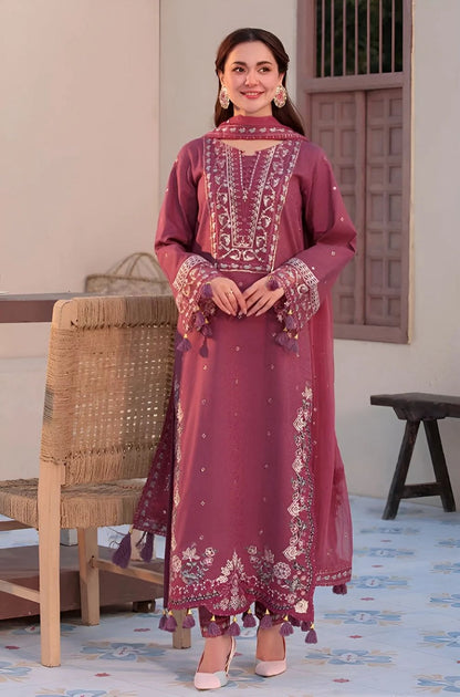 Embroidered 3-Piece in Lawn UNSTICED