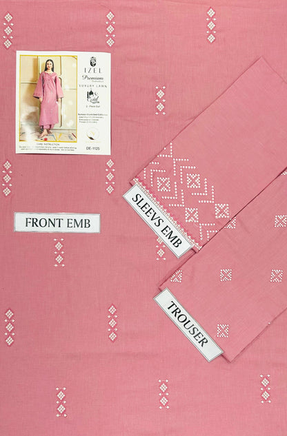 UNSTITCHED 2PC LAWN EMBROIDERED SUIT