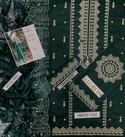 UNSTITCHED 2PC LAWN EMBROIDERED SUIT