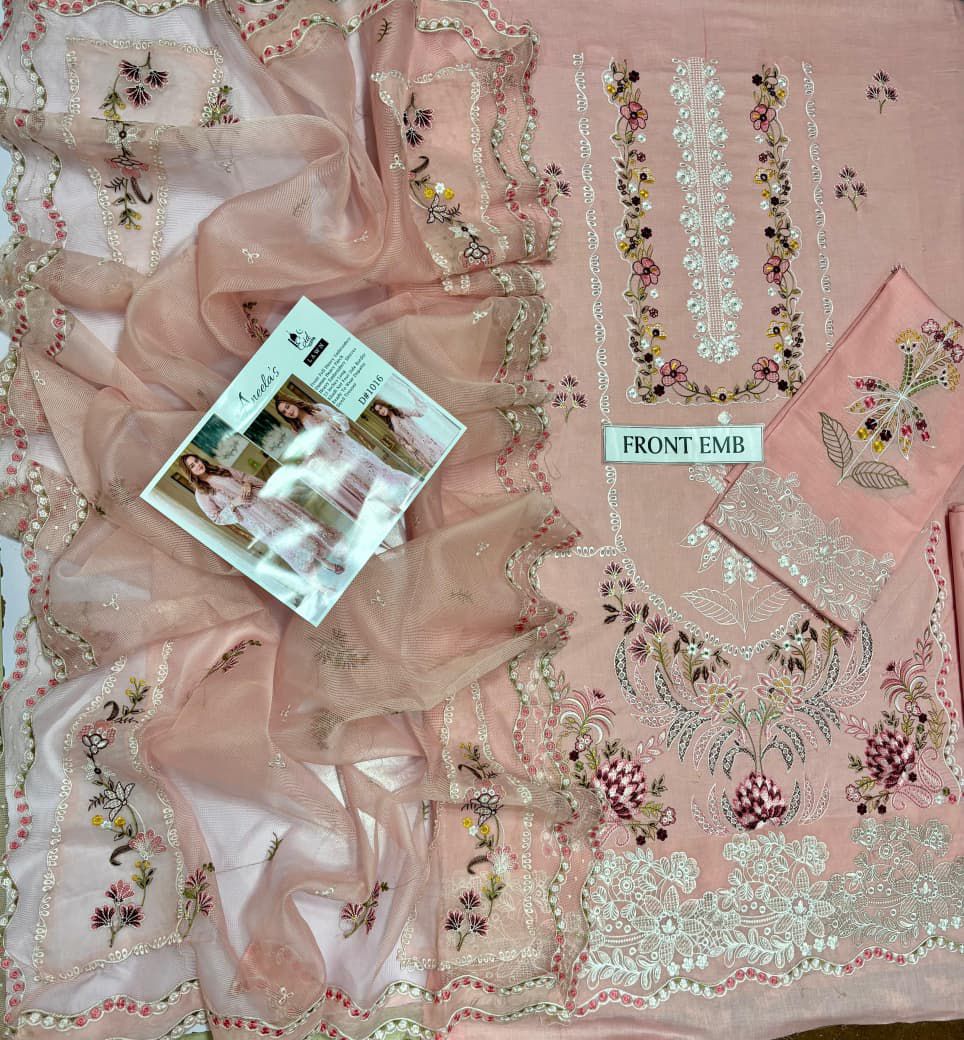Embroidered 3-Piece in Lawn UNSTICED