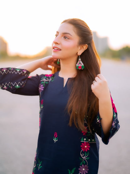 UNSTITCHED 2PC LAWN EMBROIDERED SUIT