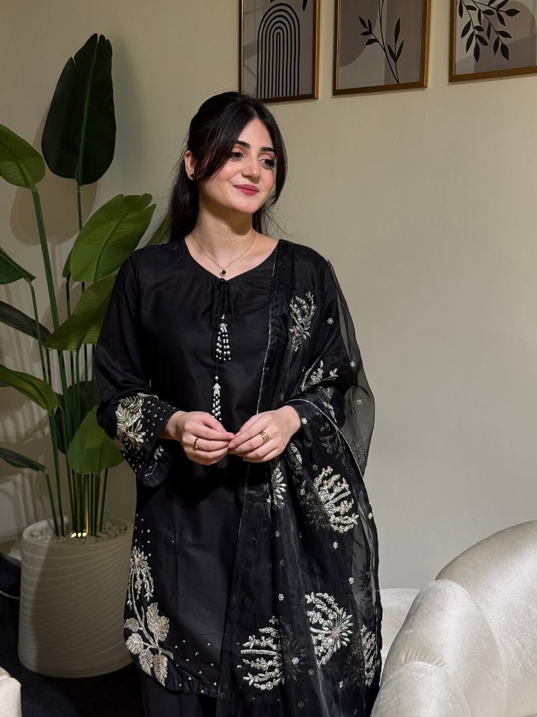 Embroidered 3-Piece in Lawn UNSTICED