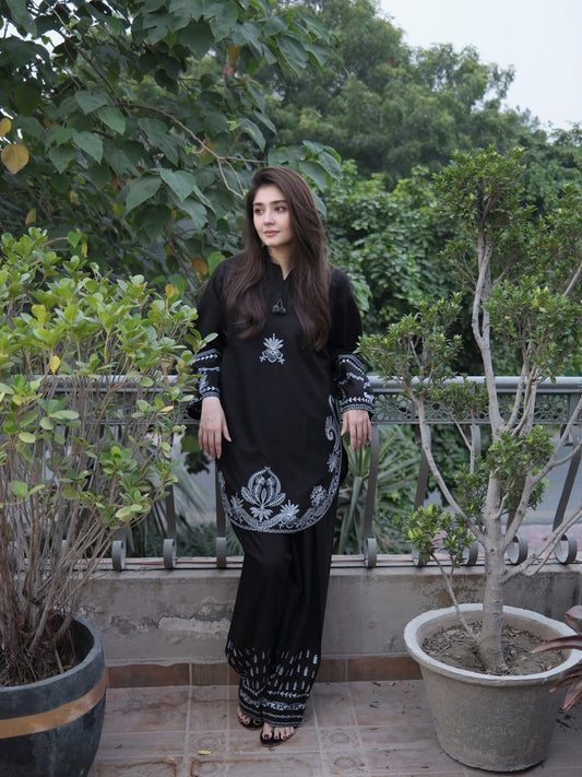 UNSTITCHED 2PC LAWN EMBROIDERED SUIT