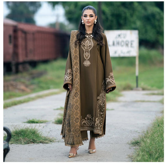 Embroidered 3-Piece in Lawn UNSTICED