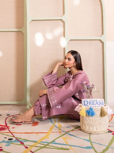 UNSTITCHED 2PC LAWN EMBROIDERED SUIT