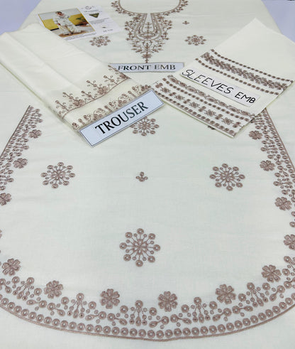 UNSTITCHED 2PC LAWN EMBROIDERED SUIT