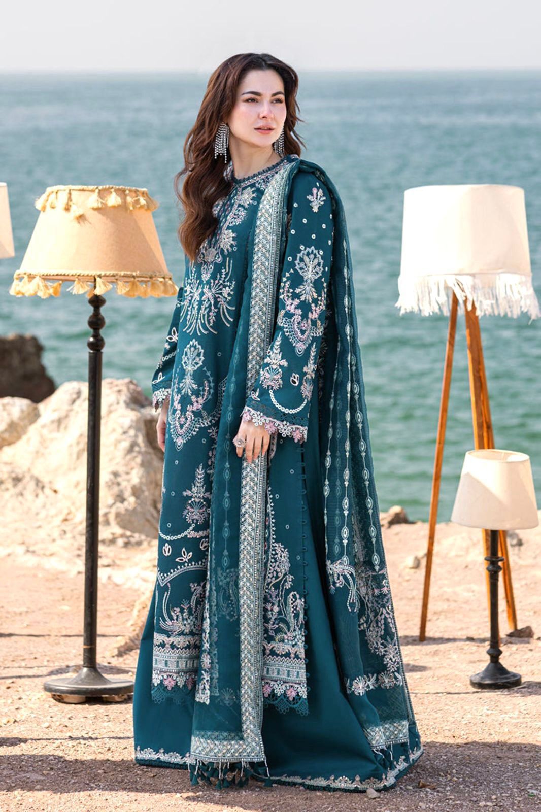 Embroidered 3-Piece in Lawn UNSTICED